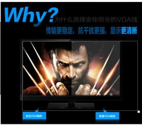 選購VGA線，認準金佳佰業(yè)VGA線