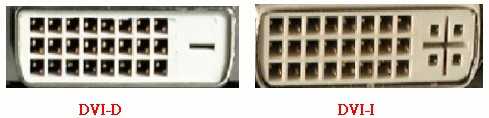 DVI-D接口與DVI-I接口 DVI-D接口與DVI-I接口